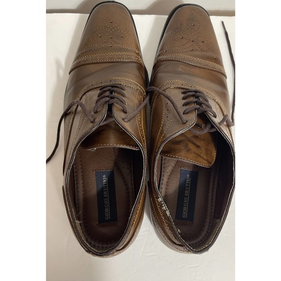 GIORGIO BRUTINI Men’s 10M Oxford Shoes Brown0 - Picture 5 of 7